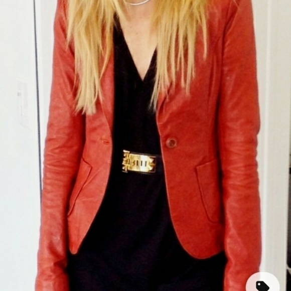 𝅺rachel  Zoe leather/suade jacket size 2 - Picture 13 of 14